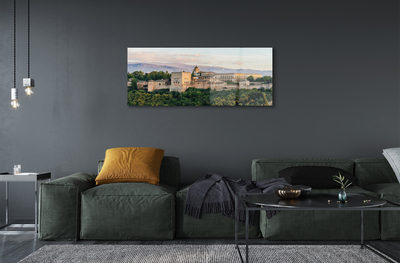 Quadro de vidro Espanha Castelo floresta montanhas
