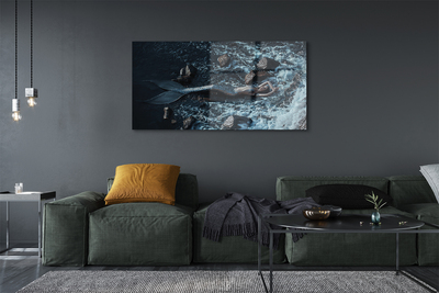 Pintura em vidro Mar da Sereia