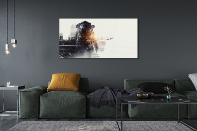 Quadro de vidro Figura da cidade