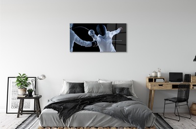 Quadro de vidro Pessoas com roupas brancas