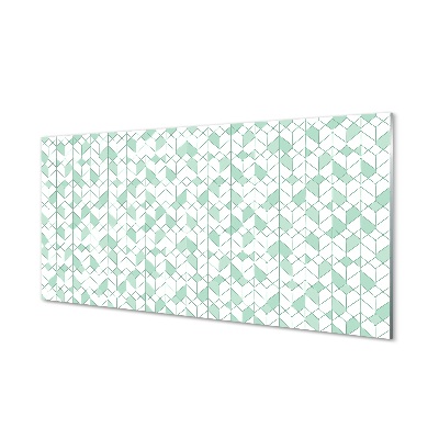 Quadro de vidro cubos 3D