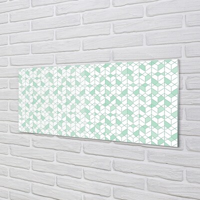 Quadro de vidro cubos 3D