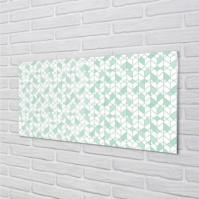 Quadro de vidro cubos 3D