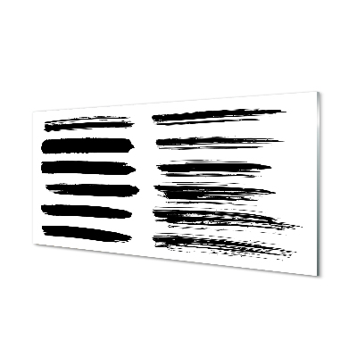 Quadro de vidro Pinceladas