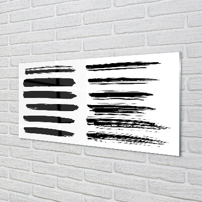 Quadro de vidro Pinceladas
