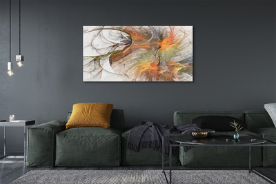 Pintura em vidro Fractais geométricos coloridos