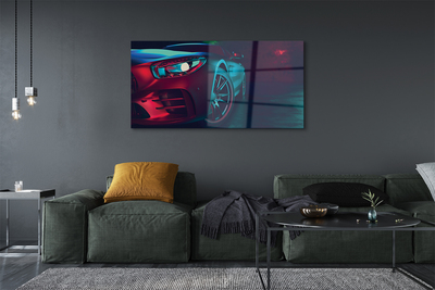 Pintura em vidro Luzes do carro