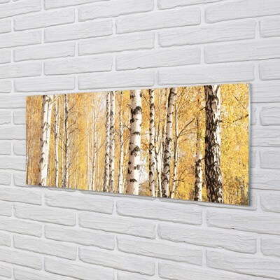 Pintura em vidro Árvores de outono