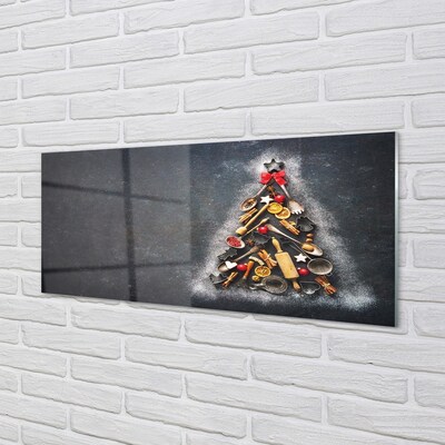 Quadro de vidro decorações para árvores de Natal