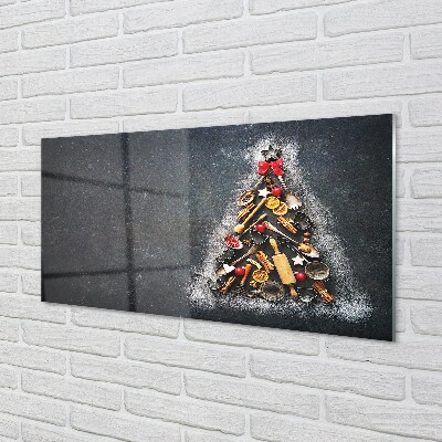 Quadro de vidro decorações para árvores de Natal