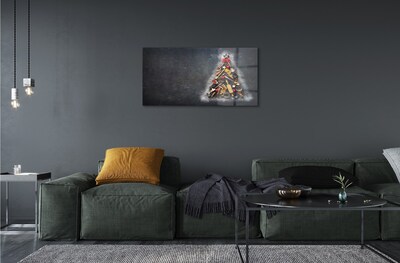 Quadro de vidro decorações para árvores de Natal