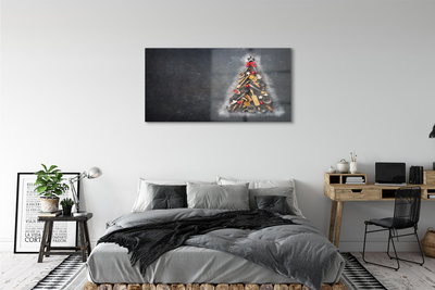 Quadro de vidro decorações para árvores de Natal