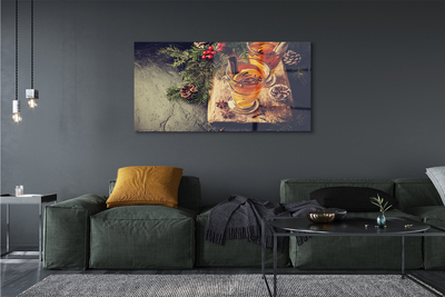 Quadro de vidro Chá de inverno de cravo