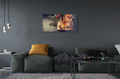 Quadro de vidro Chá de inverno de cravo