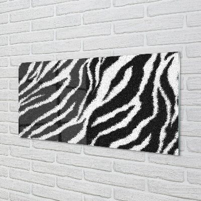 Pintura em vidro Pele de zebra