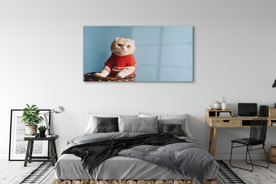 Quadro de vidro Gato sentado