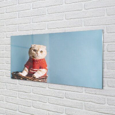 Quadro de vidro Gato sentado
