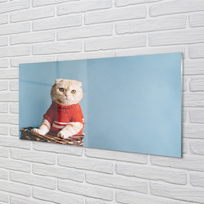 Quadro de vidro Gato sentado