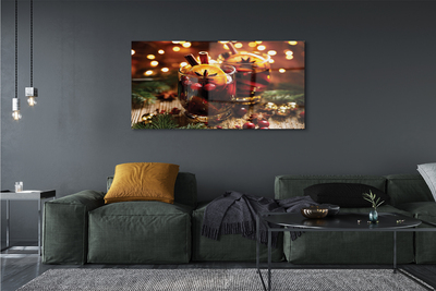 Pintura em vidro Chá de inverno com canela