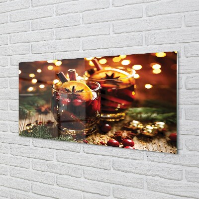 Pintura em vidro Chá de inverno com canela