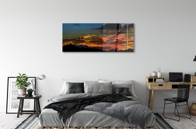 Quadro de vidro Bandeira dos Estados Unidos