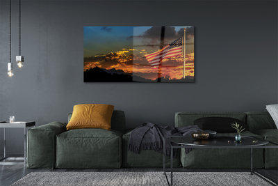 Quadro de vidro Bandeira dos Estados Unidos