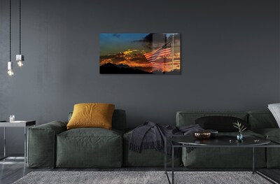 Quadro de vidro Bandeira dos Estados Unidos