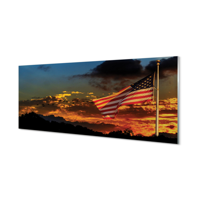 Quadro de vidro Bandeira dos Estados Unidos