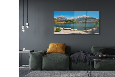 Quadro de vidro Lago de montanha