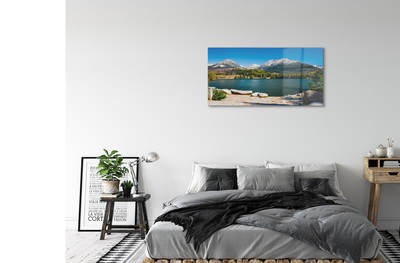 Quadro de vidro Lago de montanha
