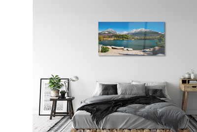 Quadro de vidro Lago de montanha
