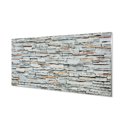 Pintura em vidro Estrutura de parede de pedra
