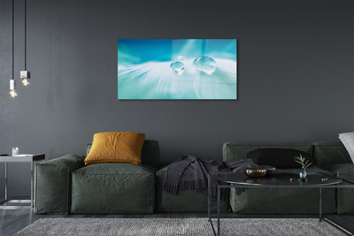 Pintura em vidro Macro gotas de água