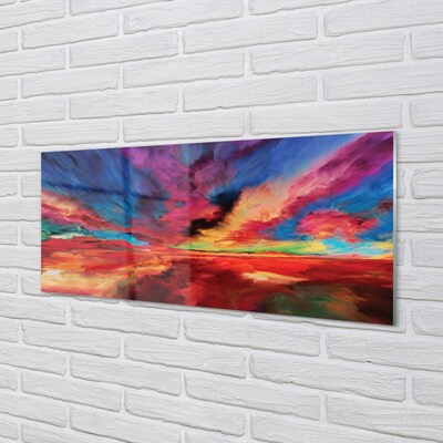 Quadro de vidro Fractais coloridos