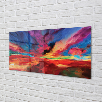 Quadro de vidro Fractais coloridos