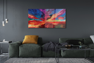 Quadro de vidro Fractais coloridos