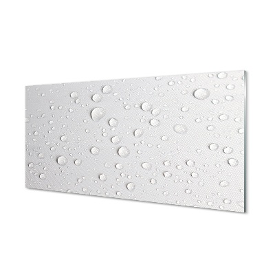 Pintura em vidro Macro gotas de água