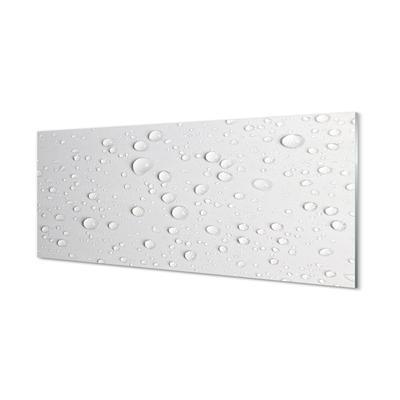 Pintura em vidro Macro gotas de água