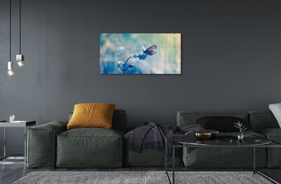 Pintura em vidro Borboleta colorida