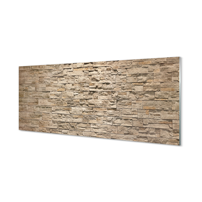 Pintura em vidro parede de tijolos de pedra