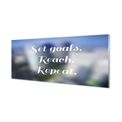 Pintura em vidro Letras brancas