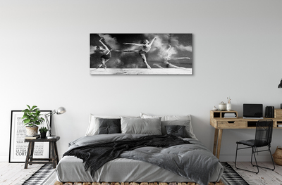 Quadro de vidro As bailarinas fumam