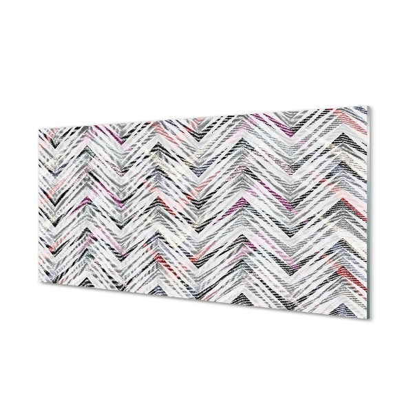 Quadro de vidro Espinha de peixe colorida