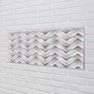 Quadro de vidro Espinha de peixe colorida