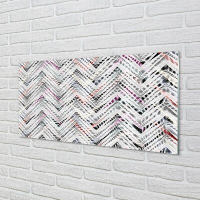 Quadro de vidro Espinha de peixe colorida