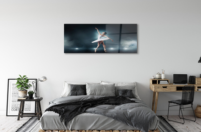 Pintura em vidro Vestido de balé branco feminino