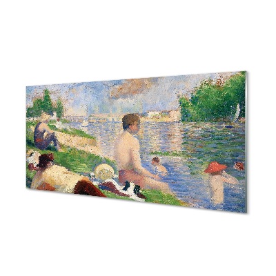 Quadro de vidro Estudo Final para as Banhistas de Asnières - Georges Seurat