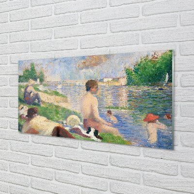 Quadro de vidro Estudo Final para as Banhistas de Asnières - Georges Seurat