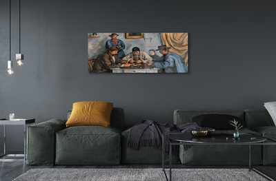 Pintura em vidro Os Jogadores de Cartas - Paul Cézanne