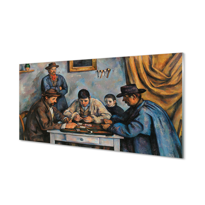 Pintura em vidro Os Jogadores de Cartas - Paul Cézanne